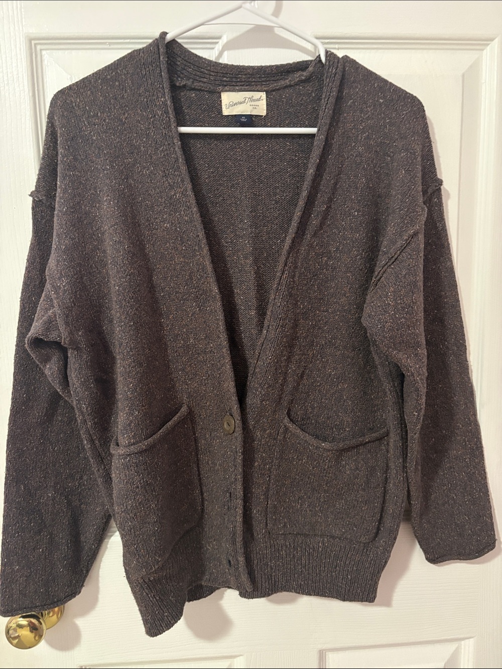Target Brown Button-Front Women’s Cardigan Sweater